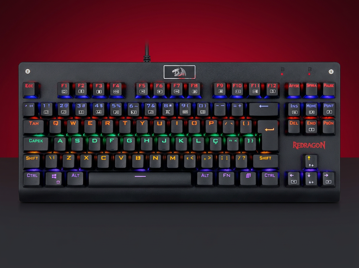 Redragon Dark Avenger — Qwerty • Blue • Rainbow • PT-BR