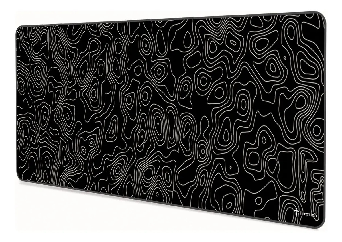 Mouse Pad Titorion Topografia 90x40 — 90x40 • Estampa Topográfica • Bordas costuradas